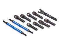 Vorspurstangen 7075-T6 Alu blau 144mm mit Kugelpfannen