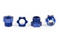 SLVR Traxx Radachse Muttern Aluminium blau (4)
