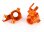 Lenkhebel 6061-T6 Aluminium orange l/r