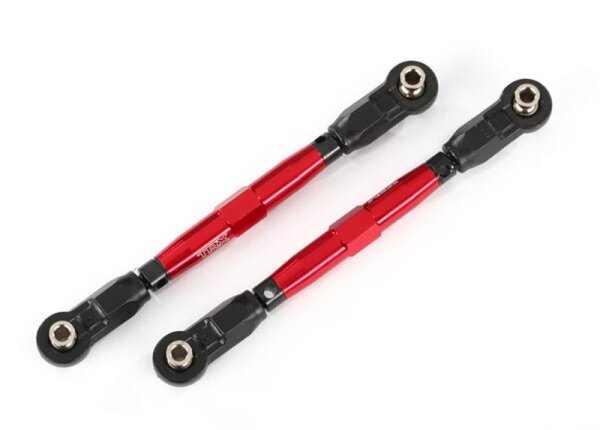 Vorspurstangen 7075-T6 Aluminium rot mit Kugelkopf