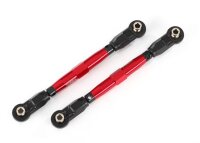 Vorspurstangen 7075-T6 Aluminium rot mit Kugelkopf