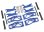 Querlenker-Set blau mit Spurstangen, Halbwellen, Federn
