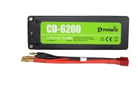 D-Power CD-6200/2S Lipo 7.4V 2S 45C mit T-Stecker