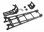 Wheelie bar schwarz montiert mit Halter