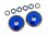 Komplettrad Wheelie bar 6061-T6 Aluminium blau (2)