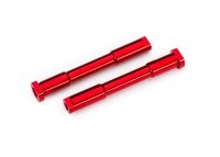 Bellcrank Lenkungs-Steher Alu rot