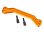Lenkplatte 6061-T6 Aluminium orange mit Schrauben