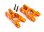 Radträger 6061-T6 Aluminium orange hinten l/r