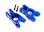 Radträger 6061-T6 Aluminium blau hinten l/r