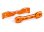 Querlenker-Halter 7075-T6 Aluminium orange vorne