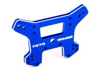 Dämpferbrücke 7075-T6 Aluminium blau vorne