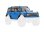 Karosserie TRX-4M Bronco blau komplett