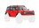 Karosserie TRX-4M Bronco rot komplett