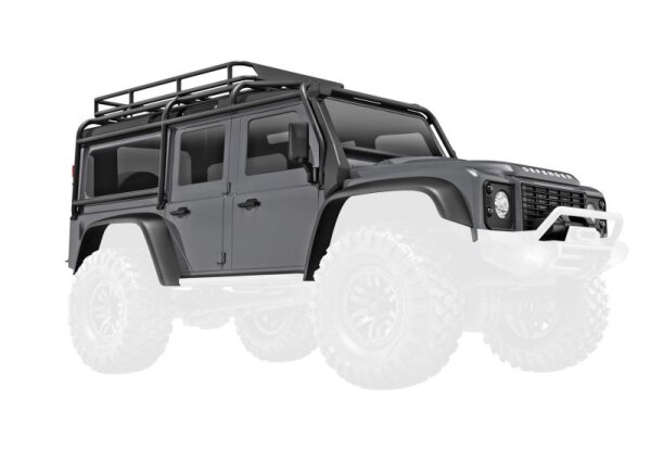 Karosserie TRX-4M Defender silber komplett