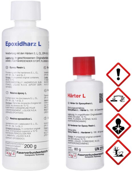 R&G Epoxydharz L + Härter L 280g 40min