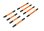 Aufhängungs-Link 6061-T6 Aluminium orange komplett