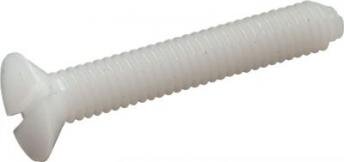M4x40 Nylon-Senkkopfschraube mit Schlitz (10 Stück)