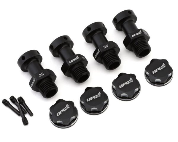 Aluminum 17mm Hex Conversion for Arrma 3S Vehicles (Black)