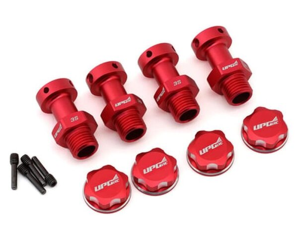 Aluminum 17mm Hex Conversion for Arrma 3S Vehicles (Red)