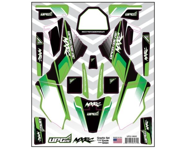Graphic Set for Losi Promoto MX (Exude) (Green)