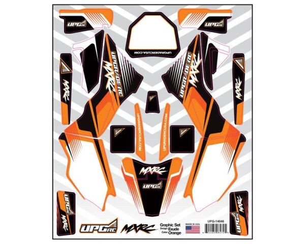Graphic Set for Losi Promoto MX (Exude) (Orange)