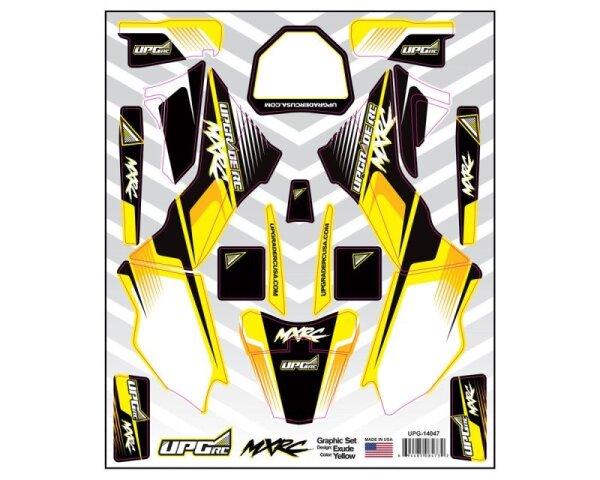 Graphic Set for Losi Promoto MX (Exude) (Yellow)