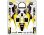 Graphic Set for Losi Promoto MX (Exude) (Yellow)