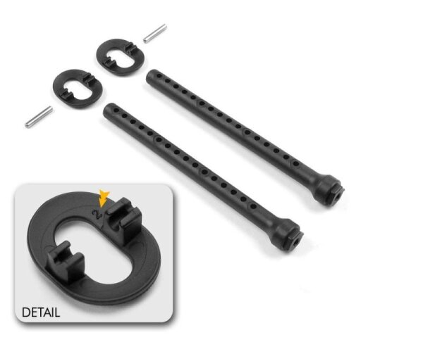 Karosseriebefestigungsset +2mm Höhenverstellung, v