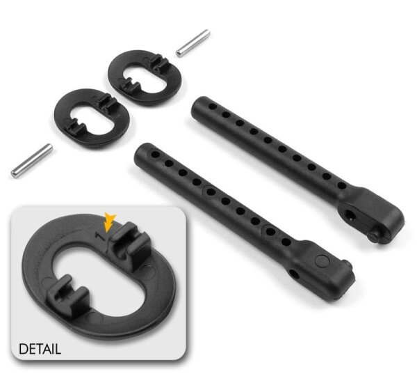 Karosseriebefestigungsset +1mm Höhenverstellung, h