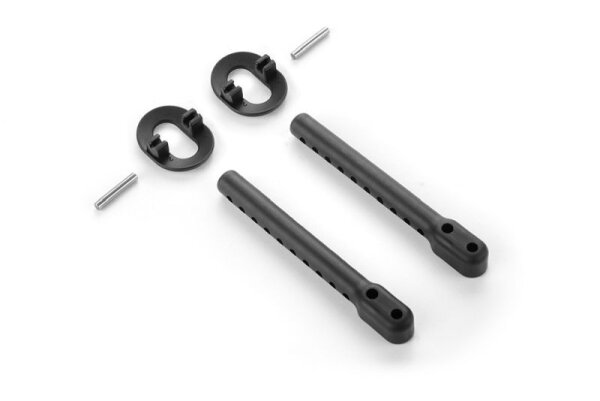 Karosseriebefestigungsset 6mm, hinten einstellbar