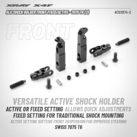 X4F25 ALU SHOCK HOLDER FRONT FIXED/ACTIVE -  7075 T6 (2)