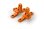 T419 Obere Alu Bulkhead Klammern (L+R) - ORANGE