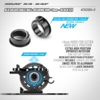 ALU ADJUSTMENT BALL-BEARING HUB +1MM - BLACK (2)