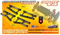 Alu Querlenker vorne und hinten 1-Loch SWISS 7075 T6 (2+2)