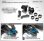 Alu Lenkungsbock mit Graphite Extension Platten - Set