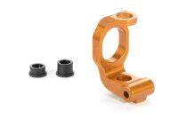 Achsschenkel C-HUB - Nachlauf 4° , vorne links, Alu Orange
