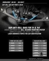 X4 ANTI-ROLL BAR UAM - UNDER ARM MOUNT - FRONT 1.4MM