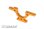 T4 Alu Bulkhead vorne / hinten verstellbar - orange