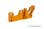 T3 Alu Motorhalter Bulkhead - Orange