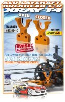 T4 Alu Mittelwelle Bulkhead geschlossen L/R - Orange