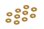 Unterlegscheibe 3mm x 6mm x 1,0mm, Alu Orange (10)