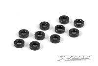 Unterlegscheibe 3mm x 6mm x 2,0mm, Alu Schwarz (10)