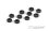 Unterlegscheibe 3mm x 6mm x 2,0mm, Alu Schwarz (10)