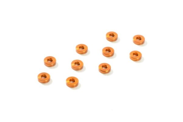 Alu Schimscheiben 3 x 7 x 2.0mm - orange (10)