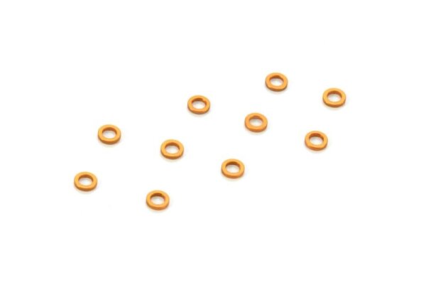 Unterlegscheibe 3mm x 5mm x 1,0mm, Alu (10) Orange