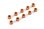 Unterlegscheibe 3mm x 5mm x 4,0mm, Alu (10) Orange