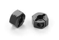 Sechskantradaufnahme - Achsversatz +1,5mm, Alu Schwarz