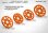 Zahnrad 96Z / 64pitch, hart Orange