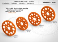 Zahnrad 100Z / 64pitch, hart Orange