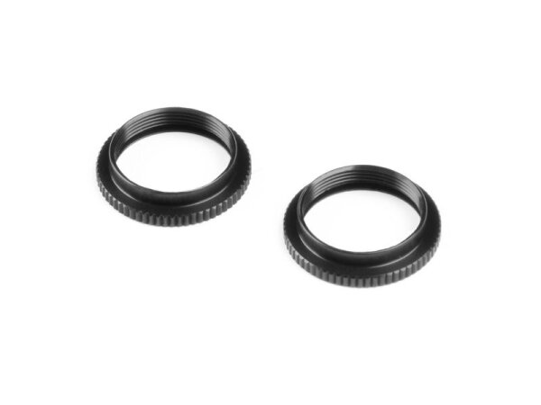 XLP ALU SHOCK ADJUSTABLE NUT - BLACK (2)